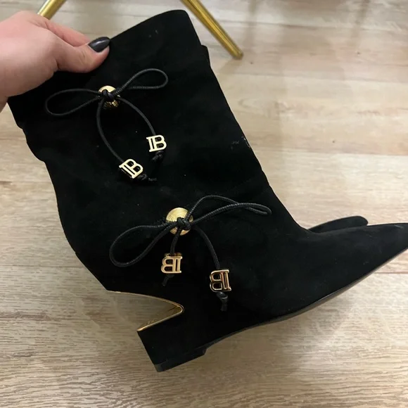 Balmain Suede Boots - Picture 9 of 10
